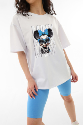 Костюм MouseM белый/голубой